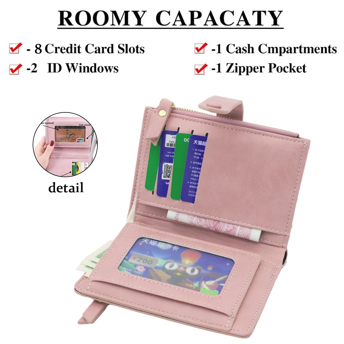 PALAY Small Purses for Women PU Leather Bifold Wallet Card Organizer Girl Wallet Solid Color Women Purse Viberant Blue Wallet for Girls PALAY Small Purses for Women PU Leather Bifold Wallet Card Organizer Girl Wallet Solid Color Women Purse Viberant Blue Wallet for Girls